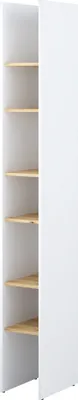 Produktbild von Regal Bed Concept Lenart BC-24 Standregal 27x218x40 cm Bücherregal passendes für verticalen Schrankbetten (Weiß/Artisan Eiche)