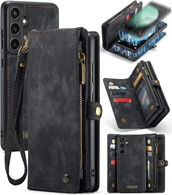Produktbild von Caseme Samsung Hülle mit Zipper 2in1 Samsung S26-Schwarz