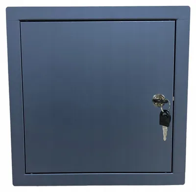 Produktbild von Kimi Revisionstür Metall Anthrazit mit Schlüssel 30x30 cm