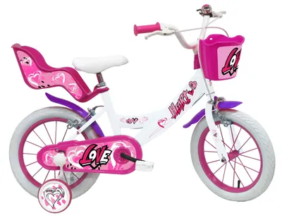 Produktbild von SCH Heart 14“ Mädchenfahrrad mit Zubehör