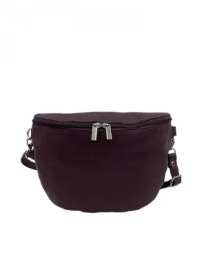 Produktbild von C7015 Cinino Bauchtasche Ledertasche mit abnehmbaren Lederriemen Bordeaux