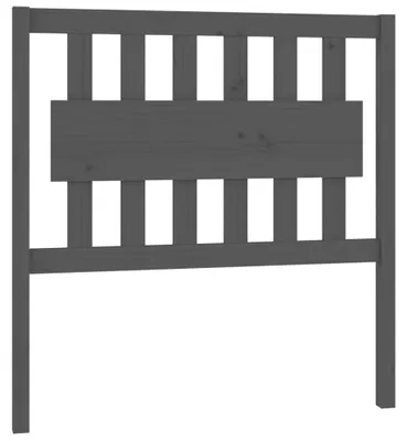 Obrázok produktu pre vidaXL Čelo postele sivé 95,5x4x100 cm Masívne borovicové drevo