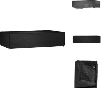 Zdjęcie produktu dla vidaXL Pokrowiec na meble ogrodowe 12 oczek 315x180x75 cm prostokątny - Pokrowce ochronne na meble ogrodowe