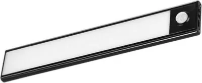 Zdjęcie produktu dla Oprawa podszafkowa V-TAC 1,5W LED Czarna Czujnik Ruchu Ładowanie USB 30cm VT-8141 ciepła 110lm