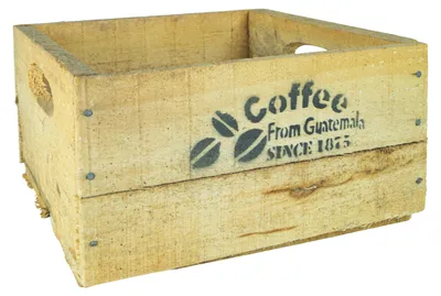 Produktbild von alte Holzkiste Coffee S Vintage Upcycling DIY 23x21x12cm