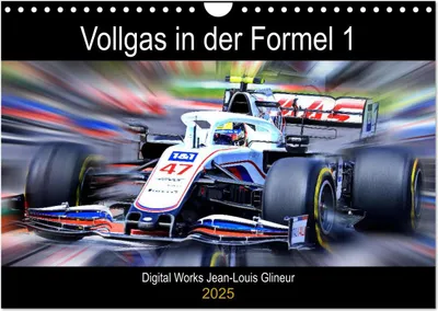 Formule 1, Grand Prix 2026, Premium F1-kalender, DIN A2, 60 cm x 42 cm, wandkalender met spectaculaire foto's van het huidige seizoen, ideaal voor F1-fans