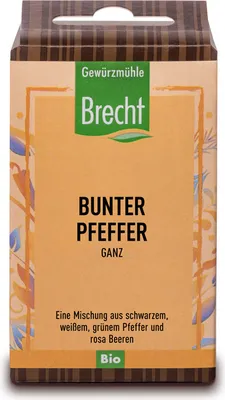 Produktbild von Brecht Gewürzmühle Bunte Pfefferkörner Nachfüllpackung,