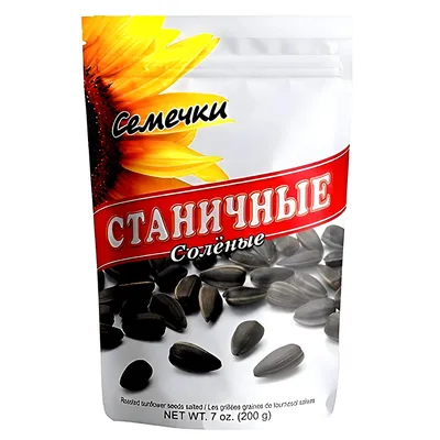 Produktbild von 1 Karton Sonnenblumenkerne Stanichnie XXL geröstet gesalzen (10 x 200g )