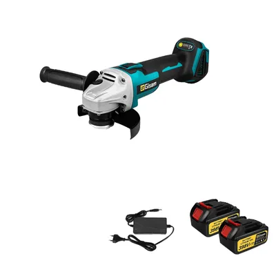 Produktbild von 125 mm Elektrowinkelschleifer, doppelte Geschwindigkeitsstufen, ergonomisches Design, 2 Batterie