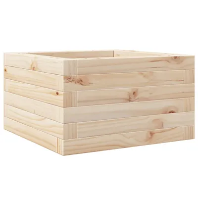 Image de Jardinière 40x40x23 cm bois de pin massif