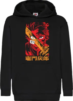 Produktbild von Kinder Kapuzenpullover Manga Japan Anime Comics Animation Demon Anime Slayer 0022, 7-8-Jahr -одини / Schwarz