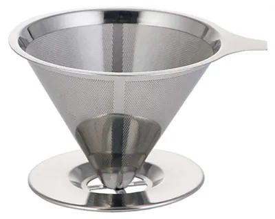 Kaffeefilter aus Edelstahl, wiederverwendbar, für Handaufguss, 1 Stück