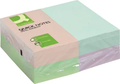 Produktbild von Samolepiaci bloček Q-CONNECT 127x76 dúhové
