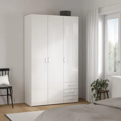 Image de Armoire Space 70409 blanche/blanc brillant