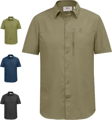 Produktbild von Fjällräven Herren Abisko Hike Kurzarmhemd Dark Grey XL