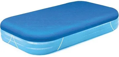 Produktbild von Rechteckige Poolabdeckung 262x175cm, blauw, PE, winddicht