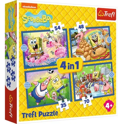 Immagine prodotto di PUZZLE 4in1 La vita acquatica di SpongeBob 34674