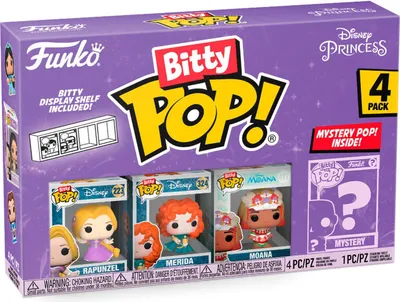 Image de Blister 4 figurines Bitty POP Disney Princesse Raiponce