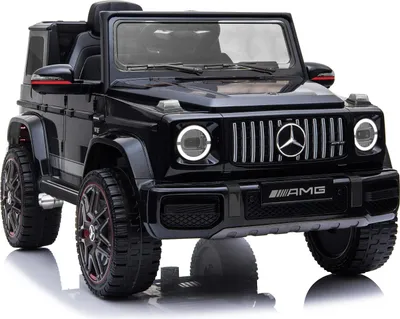 Produktbild von Elektrické autíčko Mercedes G, čierne, Jednomiestne sedadlo, 12V batéria, 2,4 GHz DO, 2X MOTOR, USB, SD karta, ORGINAL licencia