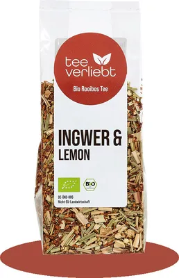 Produktbild von teeverliebt - Ingwer & LemonRooibostee | 90g