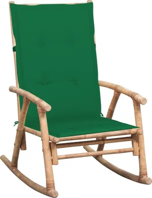Produktbild von The Living Store Schaukelstuhl mit Auflage Bambus