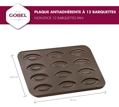 Productafbeelding van Gobel | Bakplaat voor 12 muffinvormen | Anti-aanbaklaag | 32x23,5x0x7 cm | Koekjesvorm