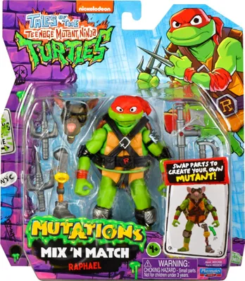 Produktbild von Teenage Mutant Ninja Turtles Mix 'n Match Raphael, 4 Jahr(e), Ninja Turtles, Mehrfarbig, Kunststoff