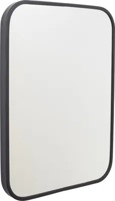 Zdjęcie produktu dla LOFT42 Mirror – prostokątne lustro ścienne, czarne –  – metal – 74 x 40