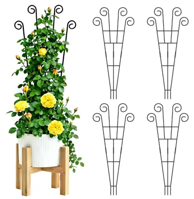 Productafbeelding van 4-delig klimrek voor klimplanten, 75 cm, metalen klimhulp