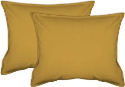 Produktbild von jilda-tex Kissenbezug Lissabon - (2x 50x50cm) Senfgelb