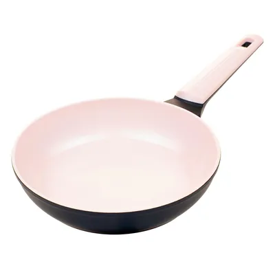 Produktbild von Genius Cerafit Trend Pastell Edition Bratpfanne Ø 20 cm - hochwertige Antihaft Pfanne Induktion- für alle Herdarten geeignet - frei  Rosa/Schwarz