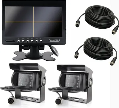 Image de Moniteur QUAD + 2 caméras + 10 m + 15 m