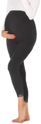 Produktbild von Be Mammy Damen 7/8 Umstandsleggings BE20-262 (Graphite, XL)