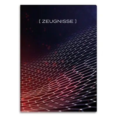 Produktbild von itenga Zeugnismappe Motiv High Tech Hexagonal DIN A4