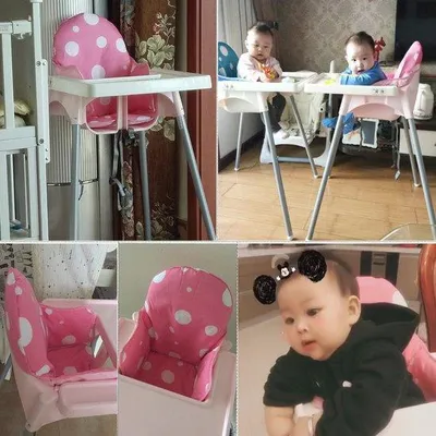 Productafbeelding van Kussen voor Antilop Kinderstoel - Wasbare en Opvouwbare Kinderstoel Inzetmat (Roze)