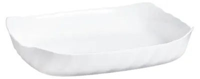 Productafbeelding van Ovenbestendige witte opaal schaal, 33 x 27 cm