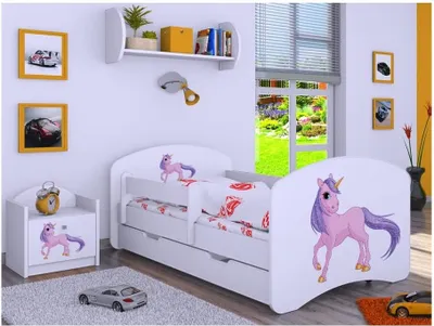 Produktbild von BDW Kinderbett mit Matratze und Bettkasten, 140x70