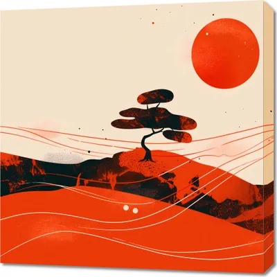 Immagine prodotto di Quadro 70x70 cm Paesaggi desertici rossi
