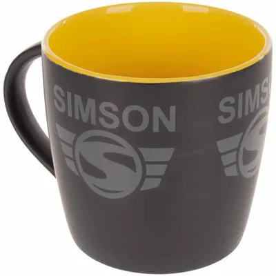 Produktbild von Tasse "SIMSON-Logo"  Schwarz / Gelb