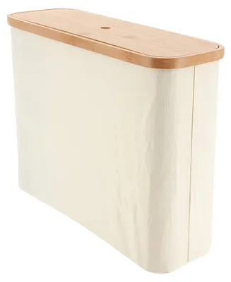 Produktbild von Aufbewahrungsbox für toilettenpapier polyestergewebe / bambusdeckel - natürlich - Tendance