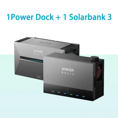 Produktbild von Anker SOLIX Solarbank Power Dock  mit Anker SOLIX Solarbank 3 E2700 Pro