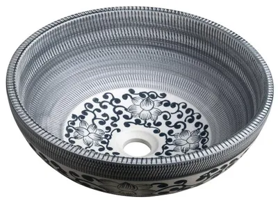 Immagine prodotto di Lavabo in Vetroceramica PRIORI Ø 41 cm, fantasia blu