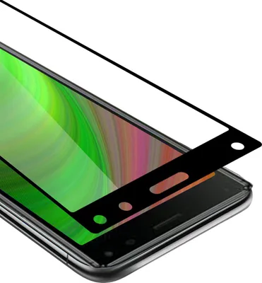 Produktbild von Cadorabo Panzerfolie für Sony Xperia 8 Schutzfolie in Schwarz Vollbild Folie Tempered Display Schutzglas