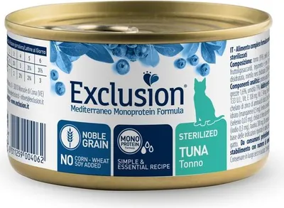 Zdjęcie produktu dla Exclusion NGCSTW85, Dorosły, Każda rasa, Tuńczyk, 85 g, Nie zawiera ziarna