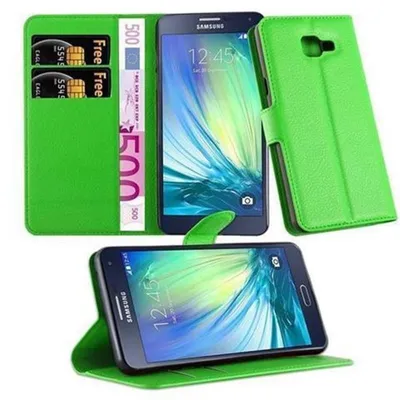 Obrázek produktu pro Cadorabo Case for Samsung Galaxy A5 2016 Protective Case in Green Pouzdro na mobilní telefon s magnetickým zavíráním