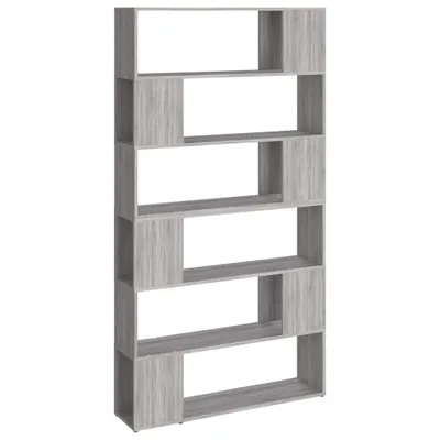 Image de vidaXL Bibliothèque/Séparation de pièce Gris Sonoma 100x24x188 cm