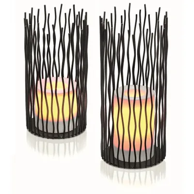 Produktbild von Dekoleuchten 'Simba' 2er-Set batteriebetrieben 10x22cm +  12x28cm