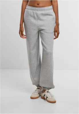 Immagine prodotto di Pantaloni da donna Urban Classics Ladies Fluffy Sweatpants grigio melange - L