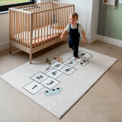 Produktbild von Volero - Spielteppich - Ruby Auto Beige - 140x200 cm - Kinderzimmer