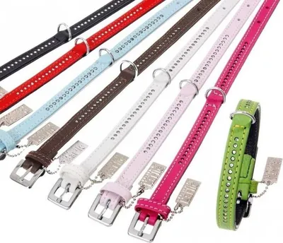 Produktbild von Karlie Vintage Strass-Halsband 1-reihig - Braun, 24 cm